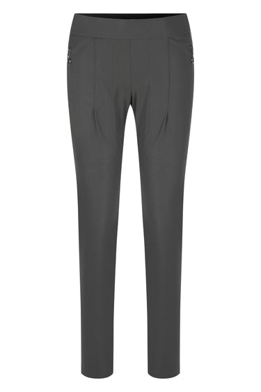 Kandra Gebonded in Dark Olive-Pants-Rafaello Rossi-Debs Boutique